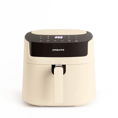 CREATE/FRYER PRO LARGE/Freidora de aire sin Aceite 6,2L Blanco Roto / 8 programas automáticos, selector de temperatura 40-200°, 1800W