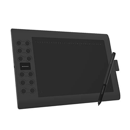 GAOMON M106K Pro Tableta Gráfica de Dibujo de 10 Pulgadas con Lápiz Pasivo de 8192 Niveles, Versión Actualizada de M106K, Compatible con Windows/Mac/Android