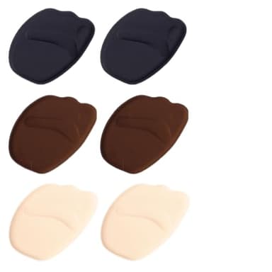 3 Pares Almohadillas del Antepié, Antideslizantes Metatarsales para Zapatos con Tacón Alto, No Deformable Plantillas Metatarsalgia, Cómodos Transpirable Almohadillas Plantillas Esponjas Mujer