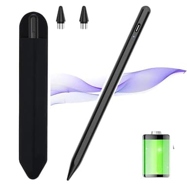 KARFUN Lápiz para Tablet Android, lápiz Capacitivo Compatible con Samsung, Huawei, Lenovo, Mi, Vivo, precisión Mejorada y reducción de la Palma (Negro)