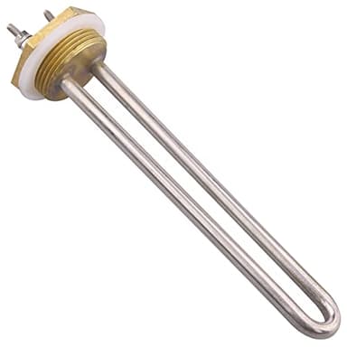 Elemento calefactor 12 V 300 W acero inoxidable 1,25 pulgadas (DN32) diámetro 41,91 mm BSP cartucho de calefacción brida de latón con anillo de silicona 41,91 mm