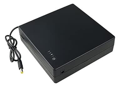 Yangers Fuente de alimentación ininterrumpida inteligente mini UPS de alto rendimiento, batería de 24000 mAh para router CC 12 V, cámara, alarma, módem