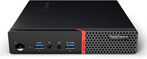 Lenovo ThinkCentre M900 Tiny Mini PC, procesador Intel Core i7-6700T 2.8 Ghz, 16 GB de RAM, Disco duro SSD de 240G, DisplayPort, Wi-Fi, Windows 10 Pro (reacondicionado)