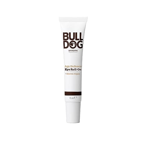 Bulldog Roll-On Antiedad para Ojos 15 ml - 7 Aceites Esenciales, Aloe Vera y Mentol, Sin Parabenos, Sin Siliconas, Cruelty Free, Antioxidante, Antiarrugas, Hidratante