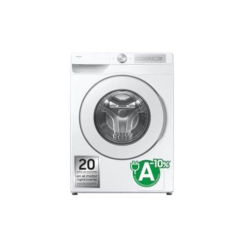 SAMSUNG WW90DG6U85HHU3 - Lavadora 9KG - SmartThings AI Ecobubble™ con Programa SuperSpeed, clase A, color blanco