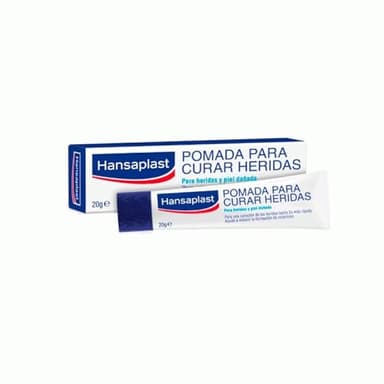 Hansaplast Pomada para Curar Heridas, crema cicatrizante sin fragancia, pomada para heridas y piel dañada que reduce el riesgo de cicatrices, 1 x 20 g