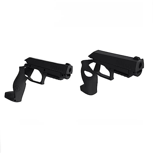 2 unids VR Shooting Gun Mount For PSVR2 Gamepad Somatosensory Gun Mount for PS VR2 Gamepad Shooting Bracket, Negro