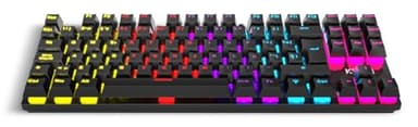 KROM KASIC TKL - Teclado Gaming mecánico RGB Rainbow, sin Teclado numérico, Modo Juego, Anti-ghosting, Windows 7/8 / 8.1/10, USB, Layout español, Negro.