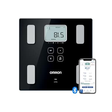 OMRON VIVA - Báscula inteligente y monitor de composición corporal con medición de peso, grasa corporal, grasa visceral, músculo esquelético, metabolismo basal e IMC