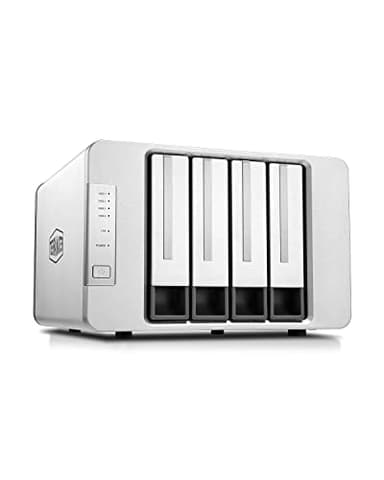 TERRAMASTER F4-421 Caja de Servidor NAS 4 bahías Quad Core 1.5GHz 4GB RAM Plex Media Server Almacenamiento en Red(Sin Discos)