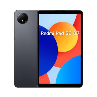 Xiaomi Redmi Pad SE 8,7" – Tablet de 8,7” LCD (MediaTek Helio G85, 4GB de RAM, 64GB de ROM, WiFi + Bluetooth 5.3, batería de 6650 mAh, Cargador no Incluido), Gris (Versión ES)