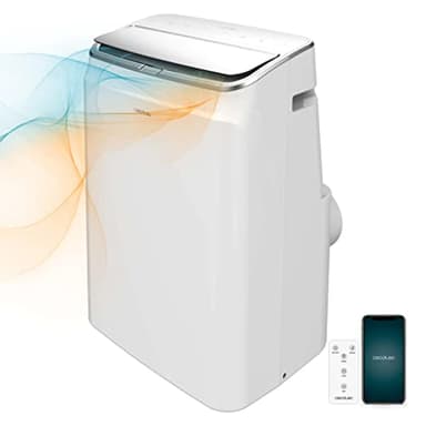 Cecotec Aire Acondicionado Portátil con Mando a Distancia, Wifi y Bomba de Calor ForceClima 12800 Soundless Heating Connected. 12000 BTU, Pantalla LED, 5 Modos, Cobertura 28m2