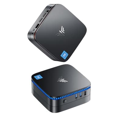 NiPoGi Mini PC,Ιntel 11th Gen N5105 Mini Ordenador de Sobremesa,AK1 Pro 12GB RAM/256GB M.2 SSD Mini Torre PC Compatible con 4K UHD, Wi-Fi Dual,BT 4.2 para Oficinas Domésticas y Empresas