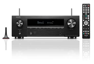 Denon AVR-X1700HDAB - Receptor AV de 7,2 Canales, Amplificador HiFi con Dolby Atmos, DTS:X, 6 entradas HDMI y 1 Salida, 8K HDMI, Bluetooth, Wi-Fi, AirPlay 2, HEOS Multiroom, Compatible con Alexa