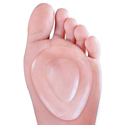 Welnove Almohadillas redondas amortiguadoras para el metatarso, para callos, ampollas, dolor del metatarso, neuroma de Morton Blanco