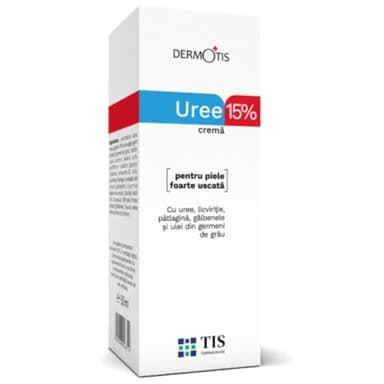 Crema TIS con Urea 15% - Eczema, Keratosis, Psoriasis, Erupciones cutáneas, Pieles agrietadas, ásperas y secas | Curación de heridas | Manos, pies, rodillas, uñas | Ácido láctico AHA, Germen de trigo