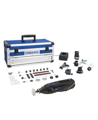 Dremel 8260 Multiherramienta sin cable con batería de litio de 12 V 3 Ah, kit de 65 accesorios y 5 complementos, motor sin escobillas, retroalimentación electrónica,Velocidad variable 5000-30000rpm