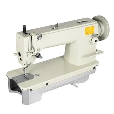 Máquina de coser industrial, máquina de coser pesada Máx. 3000 puntadas/min, DP*5 agujas, máquina de coser industrial, material grueso de cuero, perfecta para coser todo tipo de tejidos