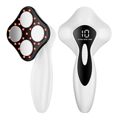 Masajeador Anticelulitis Electrónico, Eficacia Clínicamente Probada, Masajeador Anticelulítico para Mujeres y Hombres para Masaje de Cintura, Abdomen, Glúteos, Brazos, Piernas y Espalda (Blanco)