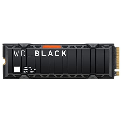 WD_BLACK SN850X NVMe SSD, 1 TB M.2 2280, NVMe SSD con disipador de calor, Velocidades de lectura hasta 7300 MB/s, escritura 6300 MB/s, SSD para Juegos internos, PCIe Gen 4, SSD de alto rendimento