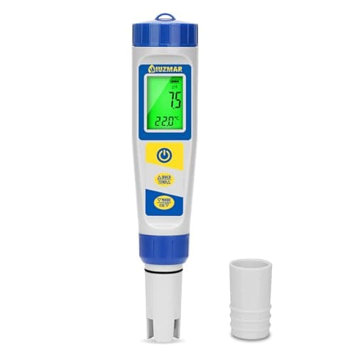 UIUZMAR Medidor Cloro y pH Piscinas Digital, Medidor Electrónico 7 en 1 de Cloro y pH Sal EC TDS Temp, Tester pH Salinidad & Cloro Piscina para Acuario, Hidroponía, Agua Potable, SPA, Jacuzzi