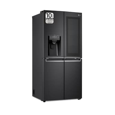 LG GMX844MCBF - Frigorífico Americano Combi Instaview Door in Door, de Ancho 83 cm y 570 L, sin Toma de Agua, Frigorífico con Función DoorCooling, Color Acero Negro Mate Antihuellas