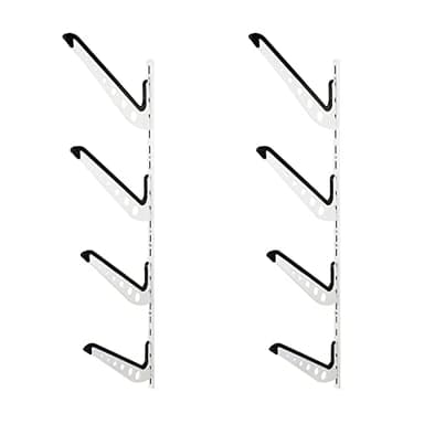 WilTec Soporte de Pared Universal para 4 Tablas de Surf Snowboard Wakeboard Skateboard Longboard esquís