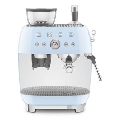 SMEG EGF03PBEU Cafetera Espresso con Molinillo, Plastic, Azul Pastel