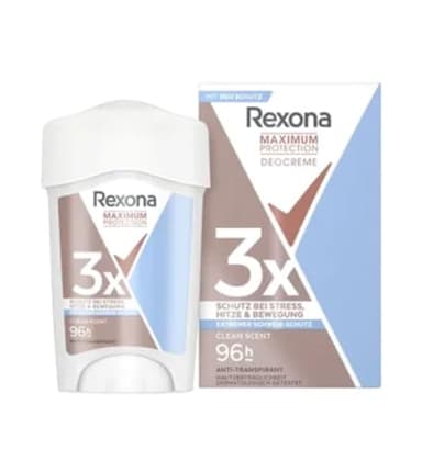 Rexona Maximum Protection Crema Antitranspirante Clean Scent 45 ml