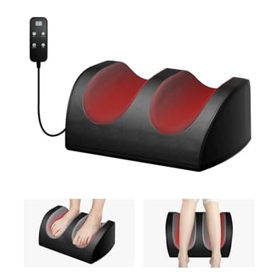 LAOBEN Masajeador Shiatsu De Pies Con CalefaccióN, Masajeador De Piernas Con Mango De Control Masajea Los MúSculos De Piernas Y Pies, Un Gran Regalo Para MamáS, PapáS Y Amigos
