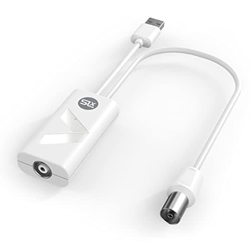SLx Amplificador de antena de señal para TV/Digital Freeview con filtro 4G integrado y filtro 5G, caja de amplificador compacto de 1 vía para TV, antena