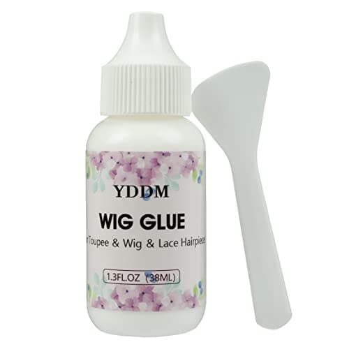 YDDM Lace Glue para Pelucas, postizos, Sistemas de Peluquines, Adhesivo de Repuesto para Peluca Pegamento Invisible Para Encaje 1.3 oz (38 ml)