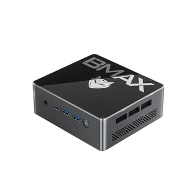BMAX Mini PC, 2025 Intel Twin Lake N150 (Beat Ν97/N100,hasta 3.6GHz) 16GB RAM 512GB M.2 SSD, Mini Ordenador de Sobremesa,W-11 Pro,4K@60Hz Triple Pantalla Doble HDMI, Type-C, WiFi 5, Bluetooth 5.0