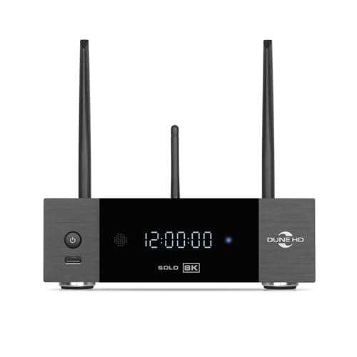 Dune HD Solo 8K, Reproductor Multimedia, Android TV Box, Dolb Visio, Atmo, S928X-K/J, HD-Audio, HDMI, 2.1a, BT 5.2, WiFi6, 1Gbit, USB 3.0, 8GB / 64GB, 3.5 HDD Rack, Optical S/PDIF, 8Kp60, 4K, 1080p