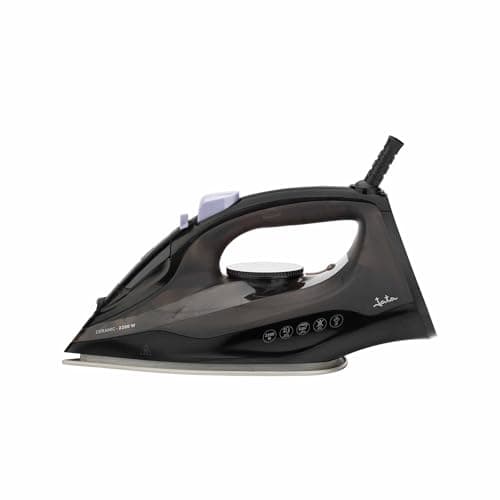 JATA JEPL2241 - Plancha de Ropa 2200 W. Suela de Cerámica. Golpe de Vapor 180 g. Vapor Vertical. Función de Autolimpieza. Antigoteo. Depósito: 200 ml