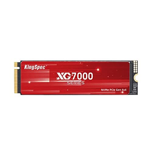 Kingspec 2TB M.2 SSD 2280 NVMe PCIe Gen4x4, Velocidad de Lectura hasta 7400 MB/s, 3D NAND Flash Internal SSD - PS5/PC Compatible