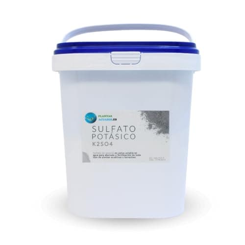 Sulfato de Potasio 5Kg, Abono Sulfato Potasico Fertilizante hidrosoluble para Plantas de Jardín y Acuario (K2SO4), abonado de potasio y azufre para todo tipo de vegetales y cultivos