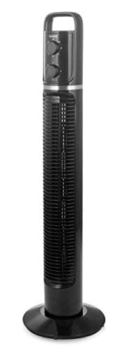 briebe FN-122988 Ventilador de Torre Portátil, Temporizador, Oscilante, 3 Velocidades, 81cm, Negro