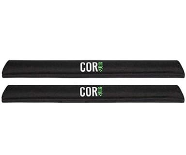 COR Surf Almohadillas para portaequipajes de Techo | Rack de Surf Kayak Sup Snowboard | [Par] 71cm - para Barras aerodinámicas Grandes (71 CM)