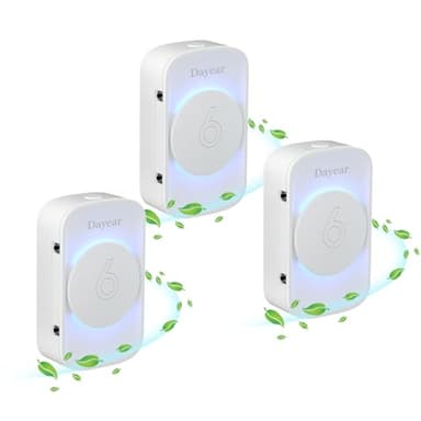 Purificador de Aire, Dayear Plug in Purificador de Aire de Iones Negativos,3 modos de luz Led, Mini Air Purifier para Dormitorio/Casa/Sala de Estar/Sala de Mascotas/3Pack