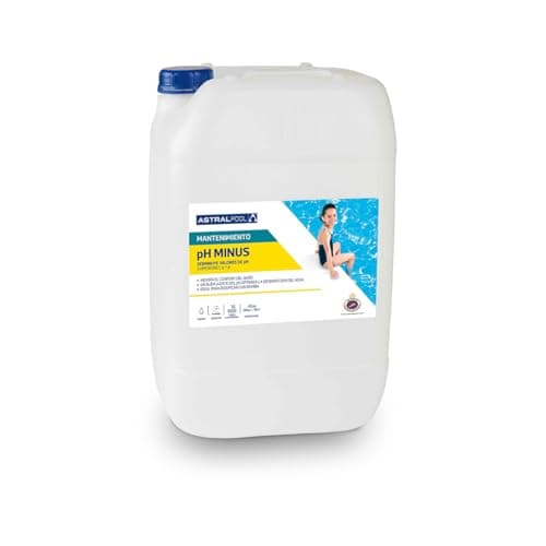 Balance pH Minus Líquido - Reduce los valores de pH Superiores a 7.6 - para Todo Tipo de Piscinas - Mejora el Confort del baño - 20 litros - Astralpool