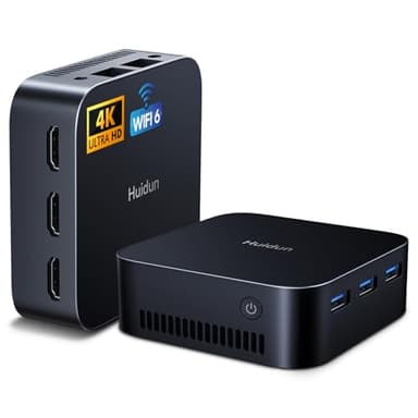 Huidun H20 Mini PC Ιntel Alder Lake-N97 (hasta 3.6GHz),16GB LPDDR5 512GB SSD Windows 11 Pro Mini Ordenador de Sobremesa,Triple HDMI 4K,3*USB 3.0,WiFi 6, BT 5.2,Ethernet Dual Gigabit para Oficina/Ocio