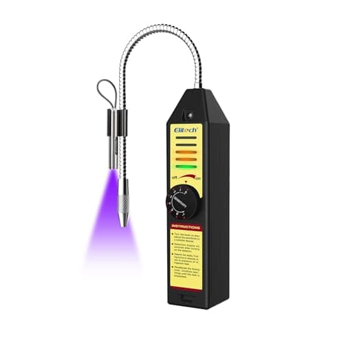 Elitech Detector De Fugas De Refrigerante WJL-6000UV HVAC Detector Para Aire Acondicionado Automóviles- Probador De Freón Halógeno R22 R34 R410A R134A