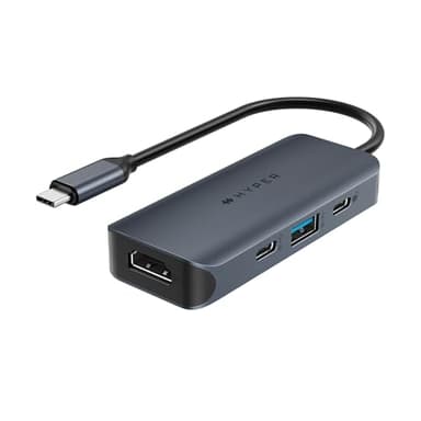 HYPER Drive Next Hub USB-C de 4 puertos, esencial portátil para viajes y solución de conectividad para creadores, editores de video, fotógrafos y más