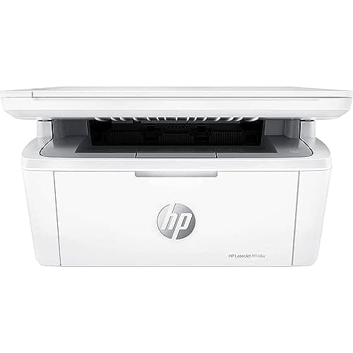 HP LaserJet M140w 7MD72F, Impresora Láser A4 Multifunción Monocromo a Doble Cara Manual, Escaner, Copiadora (20ppm, Wi-Fi, Wi-Fi Direct, USB 2.0, Procesador 500MHz, Memoria 64MB,HP Smart App) Blanca