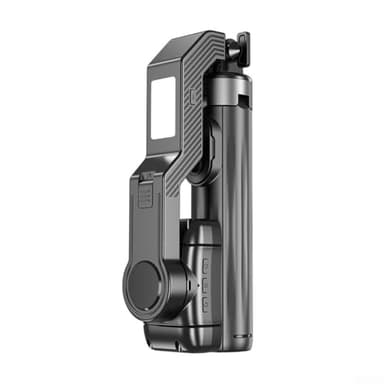 Yuanpgky Estabilizador de cardán de 360° para smartphone con luz de relleno y trípode extensible, rotación automática, equilibrio automático, palo selfie de aluminio para vlogging en vivo