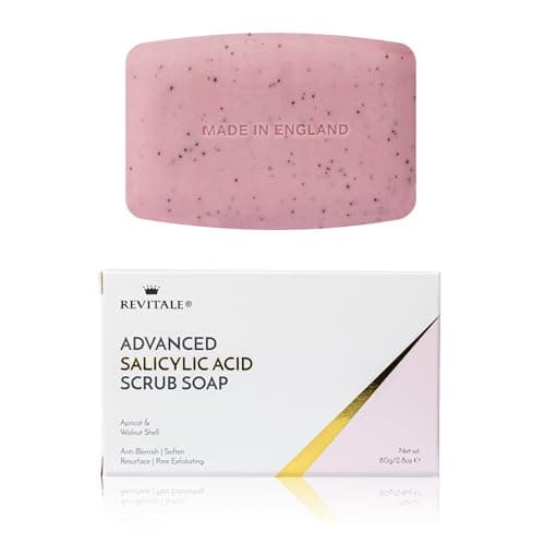 Jabón exfoliante con ácido salicílico poro exfoliante, lucha contra el acné, piel suavizante, antimanchas, elimina las verrugas