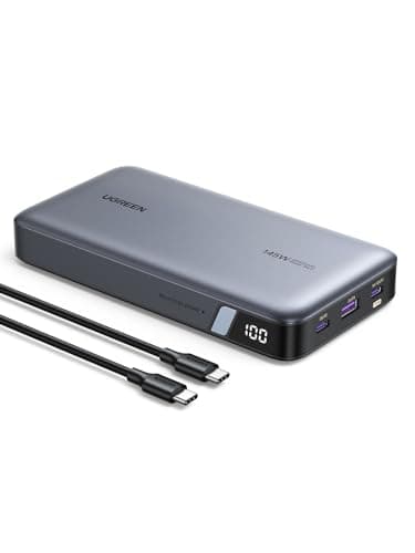UGREEN Nexode Power Bank 145W 25000mAh, Cargador Portátil con Carga Rápida 140W con Pantalla, Batería Externa Compatible con MacBook iPad, iPhone 16/15 Plus Pro MAX, Galaxy S24/S23 Ultra