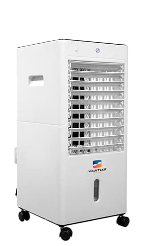 Ventus Dual-Tech | Calefactor y ventilador 5 en 1 | Frío y calor | Purificador de aire | Humidificador | Calentador cerámico PTC | Bajo consumo | Ideal para hogar, camping y oficina
