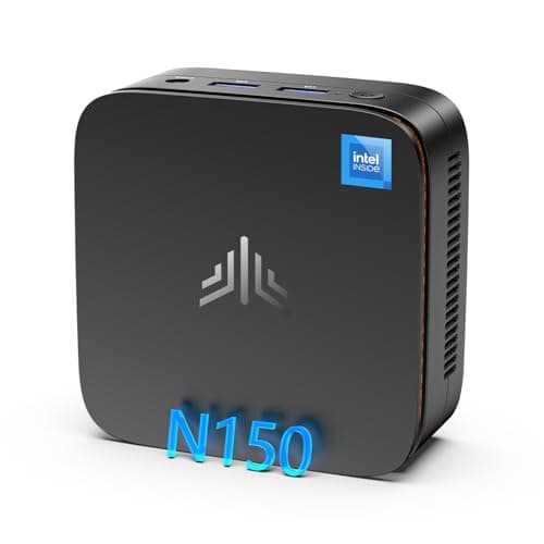 NiPoGi Mini PC E1 Twin Lake N150 (Βeats N100,3,6 GHz) 16 GB RAM/512GB M.2 SSD W-11 Pro, HDMI 2.0+DP 1.4 Mini Ordenador de Sobremesa WiFi 5, BT4.2/RJ45,4K @60HZ UHD Dual Display para Oficina